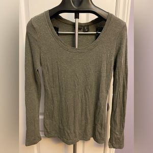 Willi Smith Long Sleeve Green Fitted Shirt